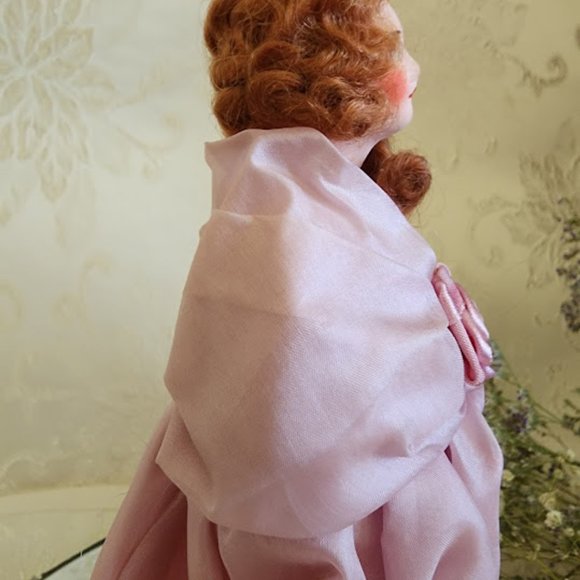 Antique Chalk Ware Pin Cushion Doll/Art Deco Flapper - Picture 7 of 9